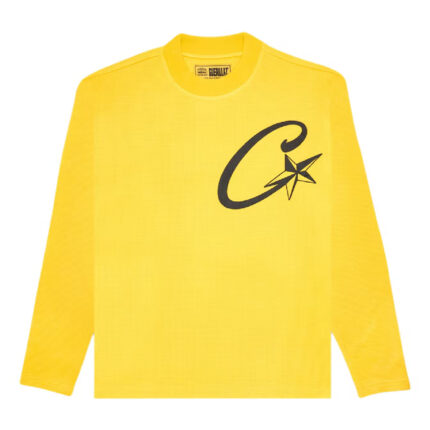 Corteiz C Starz Waffle L/S Sweatshirt Yellow
