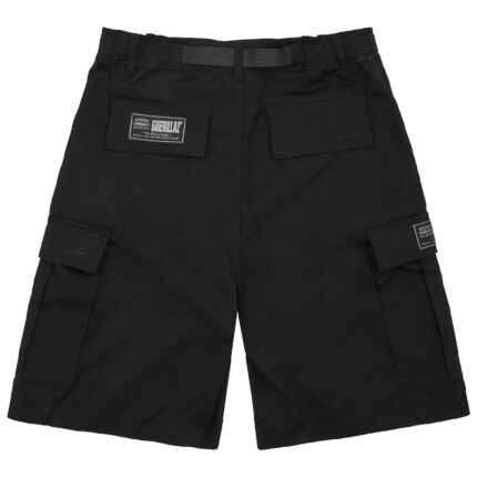 Corteiz Alcatraz Cargo Shorts in Triple Black