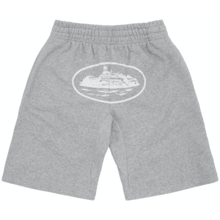 Corteiz OG Alcatraz Shorts in Heather Grey